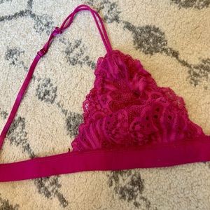 Urban Outfitters Lacey Magenta Bralette- Size S